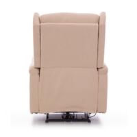 COMFORT relaxációs, dönthető füles fotel masszázs- és fűtésfunkcióval, bézs szövet