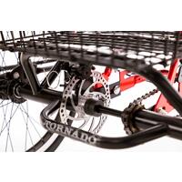 Háromkerekű elektromos kerékpár Tornádo ZTECH, piros