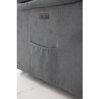 COMFORT relaxációs, dönthető füles fotel masszázs- és fűtésfunkcióval, antracit szövet