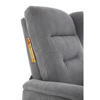 COMFORT relaxációs, dönthető füles fotel masszázs- és fűtésfunkcióval, antracit szövet