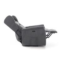 COMFORT relaxációs, dönthető füles fotel masszázs- és fűtésfunkcióval, antracit szövet