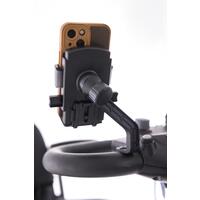 Műanyag mobiltelefon-tartó robogóra