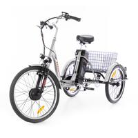 Háromkerekű elektromos kerékpár Tornado ZTECH, ezüst