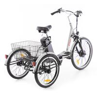 Háromkerekű elektromos kerékpár Tornado ZTECH, ezüst