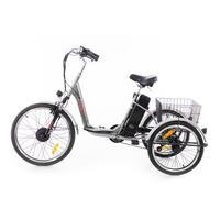 Háromkerekű elektromos kerékpár Tornado ZTECH, ezüst