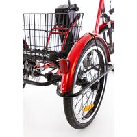 Háromkerekű elektromos kerékpár Tornádo ZTECH, piros