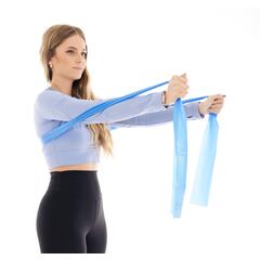 Erősítő gumiszalag edzéshez kék 2 m (5,4 kg - 7,7 kg)