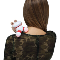 MG 16 kézi masszírozó - háromlábú, piros