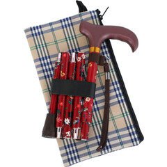 Színes összecsukható járóbot karpánttal (84 - 93 cm)