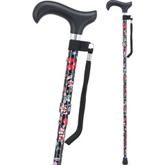 Színes összecsukható járóbot karpánttal (82 - 89.5 cm)