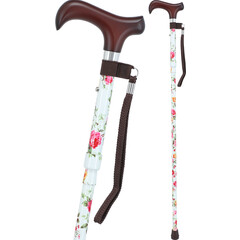 Színes összecsukható járóbot karpánttal (82 - 89.5 cm)