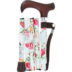 Színes összecsukható járóbot karpánttal (82 - 89.5 cm)