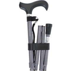Összecsukható járóbot karpánttal (82 - 94 cm)