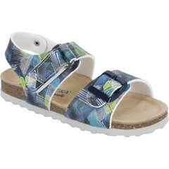 Gyermek ortopéd papucs - típus: 97 kékes-zöld