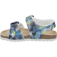 Gyermek ortopéd papucs - típus: 97 kékes-zöld