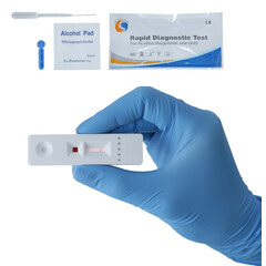 Gyorsteszt COVID-19 ellenanyag, 1 darab, 97,5% -os sikeraránnyal