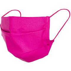 Pamut arcmaszk - gumis, rózsaszín, 1darab