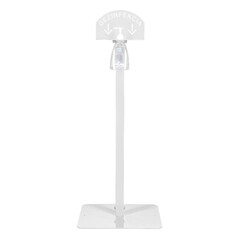 Fehér kézfertőtlenítő állvány Me Too fertőtlenítő géllel, 500 ml