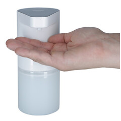 Automata fertőtlenítő adagoló UNIZDRAV állvánnyal, fehér