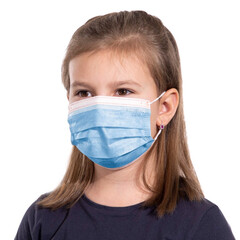 Színes, gumis sebészeti arcmaszk 10db - gyermek méret