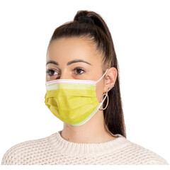 Színes, gumis sebészeti arcmaszk 10db