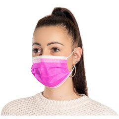 Színes, gumis sebészeti arcmaszk 10db