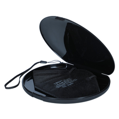 Szájmaszk tartó tok, fekete