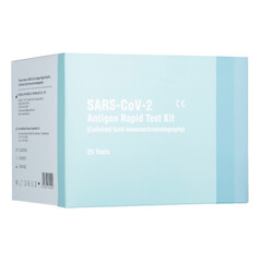 Nem invazív COVID-19 antigén gyorsteszt 99 % - os sikeraránnyal, 25 db