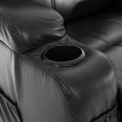 Elektromos betegállító és betegfektető fotel, fekete műbőr