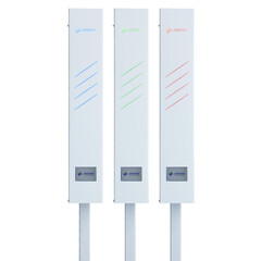 UNIZDRAV zárt germicidlámpa kijelzővel, gördíthető - fehér változat