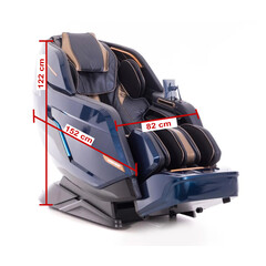 LUX 4D MASSAGER elektromos masszázsfotel, kék-arany