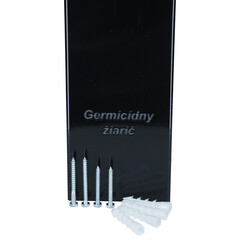 UNIZDRAV zárt germicid lámpa - fekete változat