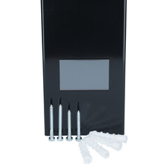 UNIZDRAV zárt falra szerelhető kijelzős germicid lámpa - fekete