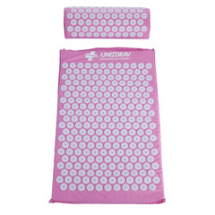 UNIZDRAV Akupresszúrás matrac párnával, rózsaszín