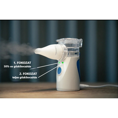 Hordozható inhalátor porlasztó funkcióval