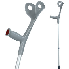 Alumínium könyökmankó - szürke