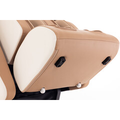 RelaxPro 3D MASSAGER elektromos masszázsfotel, fehér-barna