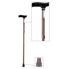 Összecsukható járóbot - bronz