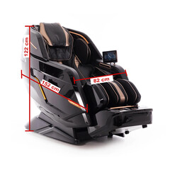 LUX 4D MASSAGER elektromos masszázsfotel, fekete-arany