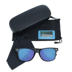 UNIZDRAV polarizált szemüveg - kék + tok, szövet tok és tesztkészlet