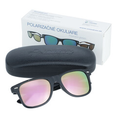 UNIZDRAV polarizált szemüveg - narancs + tok, szövet tok és tesztkészlet