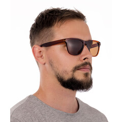 UNIZDRAV polarizált szemüveg - barna + tok, szövet tok és tesztkészlet