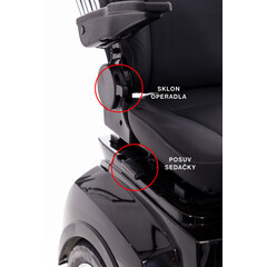 CHAMPION elektromos háromkerekű scooter -  1000W-os motor, fekete