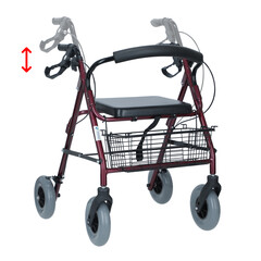 Könnyű szerkezetű rollátor UNIZDRAV, ezüst