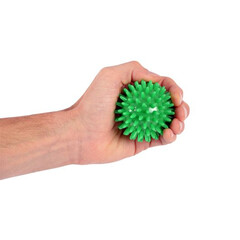 Masszírozó tüskés labda, piros 9 cm