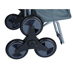 Bevásárló táska kerekekkel, szürke