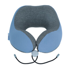 Ergonomikus utazó nyakpárna - memóriahabból, kék