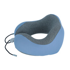 Ergonomikus utazó nyakpárna - memóriahabból, kék