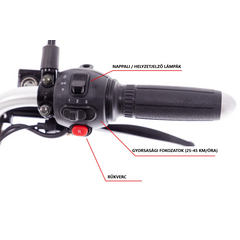 Elektromos CHOPPER UNIZDRAV háromkerekű - erős 2000 W-os motor