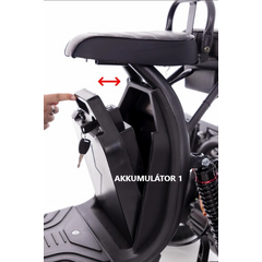 Elektromos CHOPPER UNIZDRAV háromkerekű - erős 2000 W-os motor